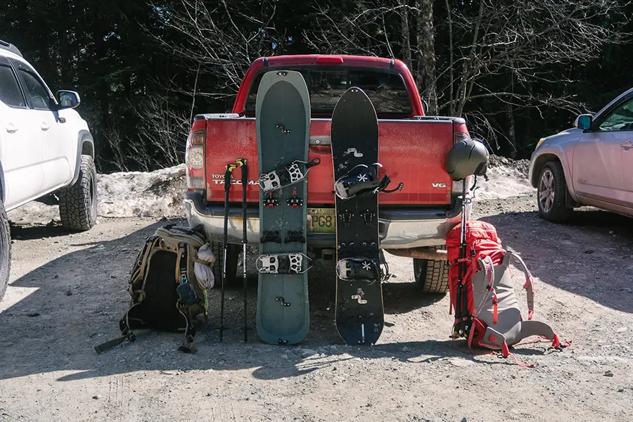 GentemstickとSeason Equipmentのスプリットボード