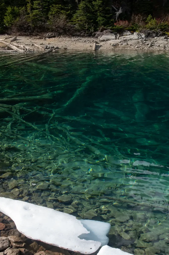 透明度の高いガリバルディ湖
