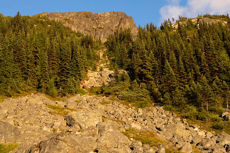 Steep uphill