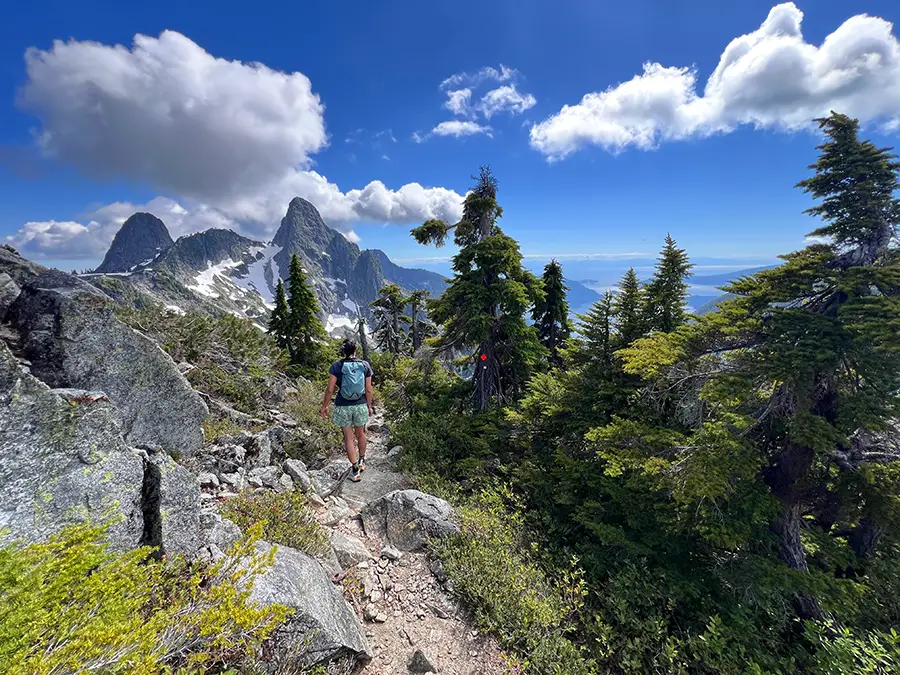 James Peakからの下山道